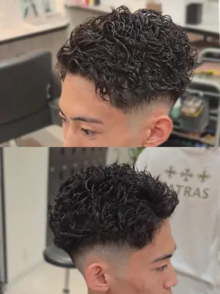メンズ ショート パーマ Lapis 名古屋駅前店所属・LEN名古屋/パーマ 海外ヘア/メンズ特化のヘアスタイル