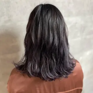 ミディアム カラー ヘアアレンジ ボブ｜韓国｜美髪矯正 ｜amika🌙のヘアスタイル