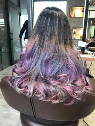 ロング カラー 【earth】オガタ 🫧髪質改善縮毛🫧のヘアスタイル