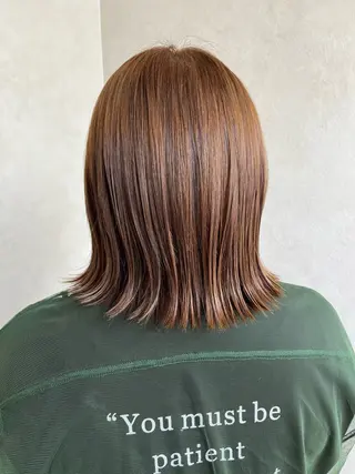 ミディアム number大分/ 磯部栞里のヘアスタイル