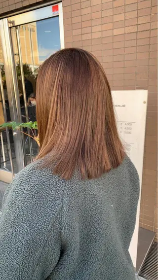 ミディアム カラー 縮毛矯正・髪質改善 鈴木悠太/当日OK✨のヘアスタイル