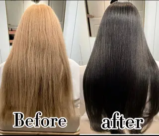 ロング 梅田縮毛矯正◻︎髪質 改善◻︎細見　了眞のヘアスタイル
