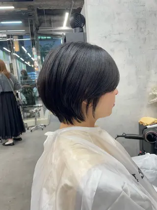 ショート カラー レイヤー×顔周 り×髪質改善/MIUのヘアスタイル
