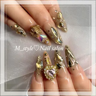 ロング ネイル 下妻市ﾈｲﾙｻﾛﾝ M_styleのネイルデザイン