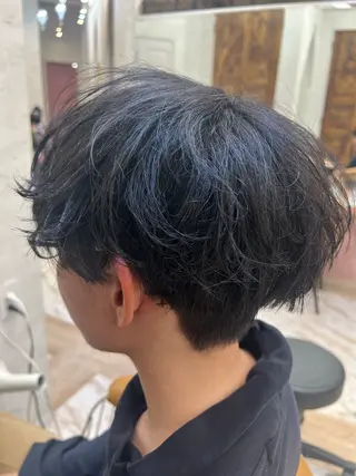 メンズ 縮毛矯正/ブリーチ なしダブルカラー輝希のヘアスタイル