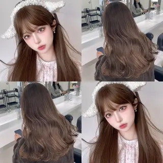 ミディアム 大人っぽ上品🤍韓国 レイヤー🤍ふうがのヘアスタイル