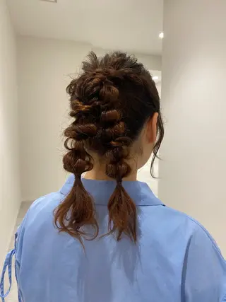 ヘアアレンジ ベージュ/アレンジ /横浜/杉本千夏のヘアスタイル