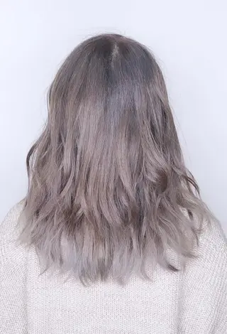 セミロング カラー ヘアアレンジ アイラッシュ/美容室 個室/瀬戸 一菜のヘアスタイル