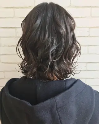 ミディアム 中川 拓弥のヘアスタイル