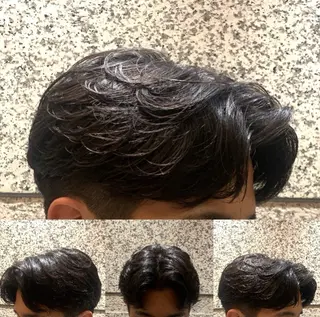 ミディアム パーマ メンズ ヘアモードキクチ銀座店所属・杉本 翔希のヘアスタイル