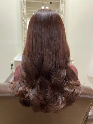 セミロング カラー ヤナギウチ エリカのヘアスタイル