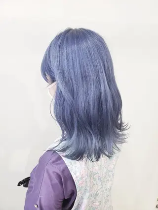 ミディアム デザインカラー 小西勇次のヘアスタイル