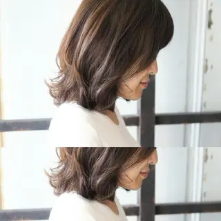 ミディアム カラー RITA Hairs所属・Kawamoto Shinyaのヘアスタイル