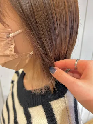 ミディアム カラー 🫧顔周りカット 🫧樫村優香のヘアスタイル