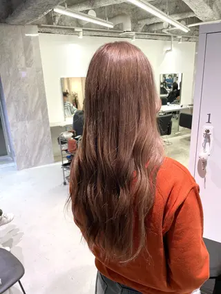 ロング カラー パーマ&ブリーチ /飯牟田/GEAR.のヘアスタイル