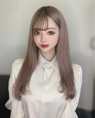 セミロング エクステ💕カラー エリア最安値💕のヘアスタイル