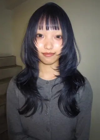 ロング カラー 🌟暖色系ハイトーン 🌟AIのヘアスタイル