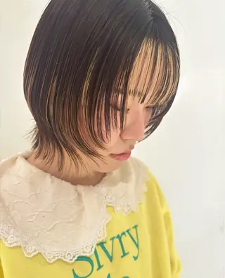 ミディアム カラー パライソ南公園店 神津 由依のヘアスタイル