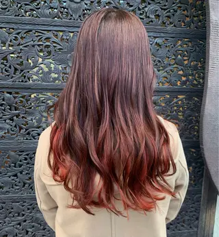ロング カラー 大同 洋樹のヘアスタイル