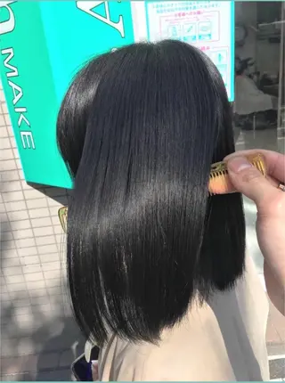 ミディアム カラー メンズカット/進藤 龍之介のヘアスタイル