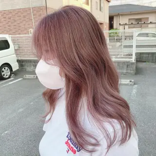 ミディアム カラー zeal AYAKAのヘアスタイル