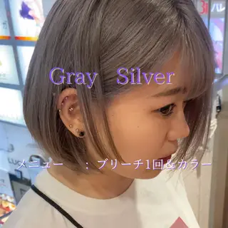 ショート カラー レイヤー/ベージュ カラー/ハシモトのヘアスタイル