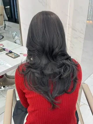 セミロング カラー 栄美容師/kiti /ボブ/ケントのヘアスタイル