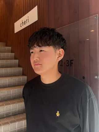 パーマ メンズ ボブ/メンズ/パーマ /Tamakiのヘアスタイル