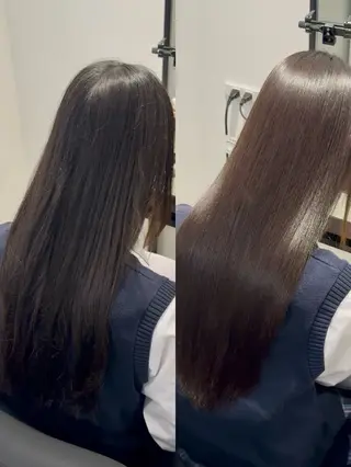 ロング カラー パーマ ヘアアレンジ メンズ Vel 新宿店所属・美髪矯正/髪質改善 カラー✨️Velのヘアスタイル
