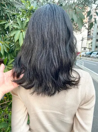 ミディアム 松田 卓也のヘアスタイル