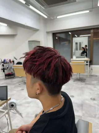 メンズ PARK.なんば本店 ミルボンAujua認定サロン[パーク]所属・辻優太/韓国ウルフ 🐺/中華ヘアのヘアスタイル