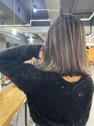 ミディアム カラー Reb_keiji 👑小倉圭司のヘアスタイル