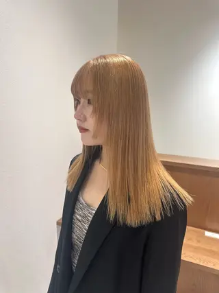 セミロング カラー Liru:smart salon/茅ヶ崎のヘアスタイル