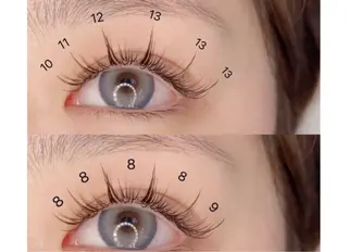 マツエク・マツパ amor Beautyのマツエク・マツパデザイン