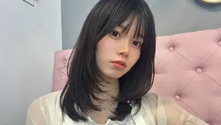 ミディアム 韓国風レイヤーカット 松葉翔のヘアスタイル