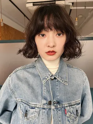 ショート パーマ 暖色/パーマ 🌼クニトウメイのヘアスタイル