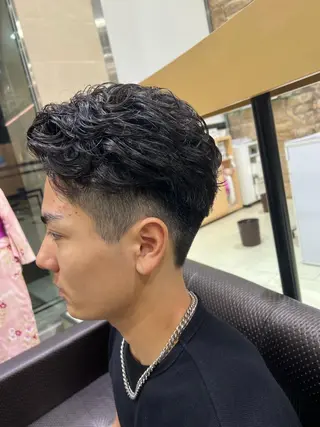 ショート パーマ メンズ メンズカット/柏/韓 国/メンズパーマ航太のヘアスタイル