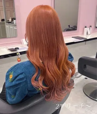 ロング 🤍赤みなしカラー 🤍saaka🤍のヘアスタイル