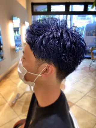 ショート カラー メンズ 小顔レイヤー💗 木村実樹のヘアスタイル