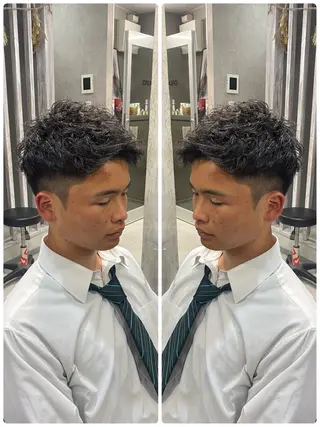 ショート パーマ メンズ 🐉『メンズ美容師』 吉田龍星🐉のヘアスタイル