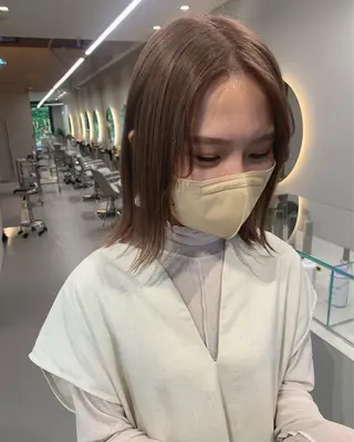 ミディアム カラー ブリーチ/アレンジ 天満/chihiroのヘアスタイル