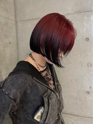 ミディアム カラー レイヤーカットとハイ トーン/HIROKIのヘアスタイル