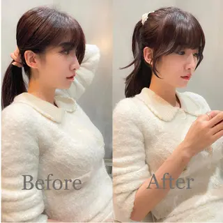 ロング LOMA🇰🇷 銀座クボタのヘアスタイル