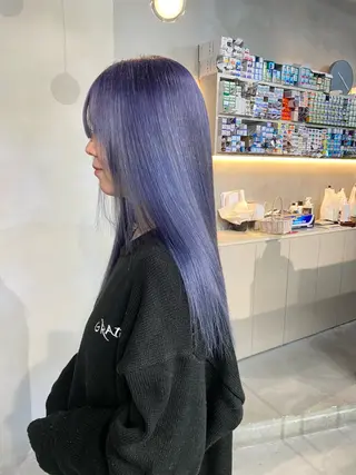 ロング カラー qulim所属・前橋 姫奈のヘアスタイル