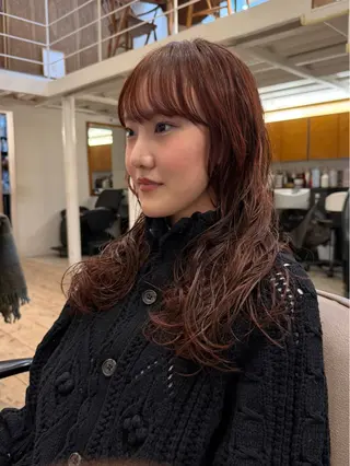 ロング カラー パーマ 原宿/パーマ 🧺ユウマのヘアスタイル