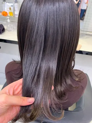 ミディアム カラー ヘアアレンジ 💕上野美容師☁ ブリーチ💖サワのヘアスタイル