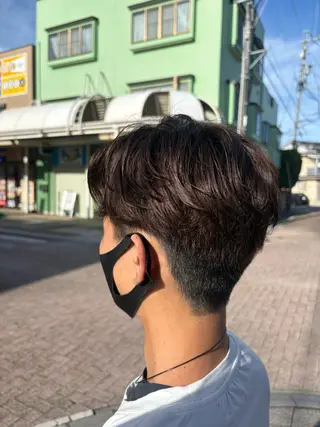 ショート パーマ メンズ のどか 노도카のヘアスタイル