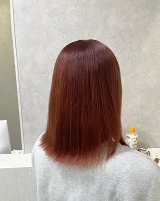 セミロング カラー 韓国ヘア🇰🇷透明 感カラー/yui💞のヘアスタイル