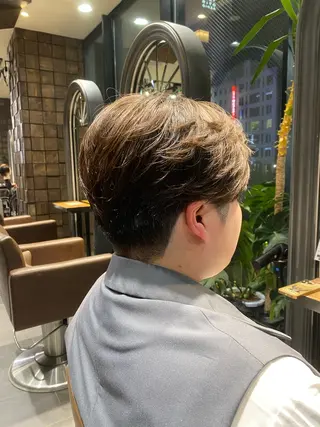 ショート パーマ メンズ 韓国ヘア/銀座/ 艶髪/ウチダのヘアスタイル