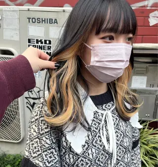 ロング F-card所属・shiga mariaのヘアスタイル